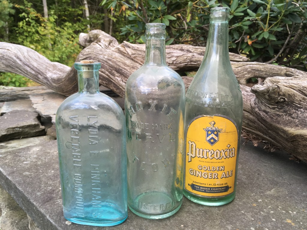 antique glass bottles